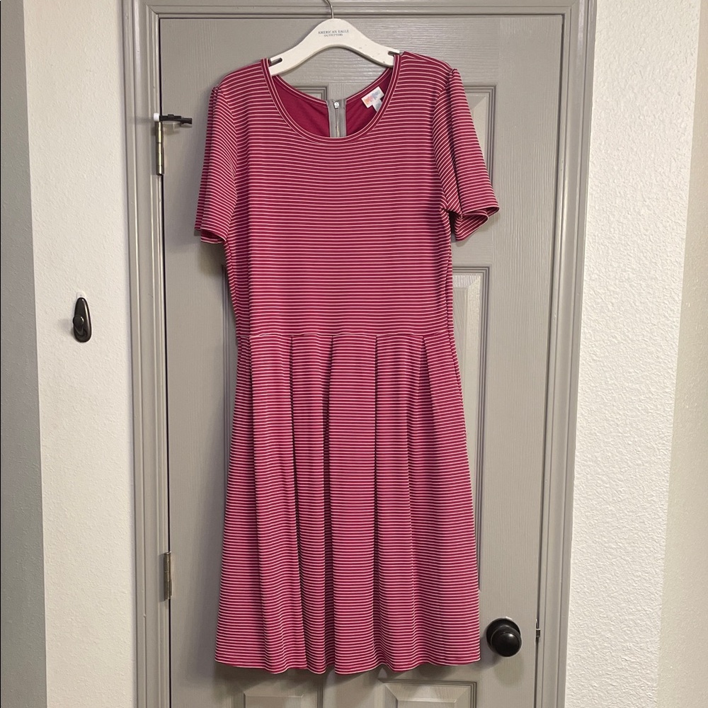 LLR Striped Pink Amelia Dress